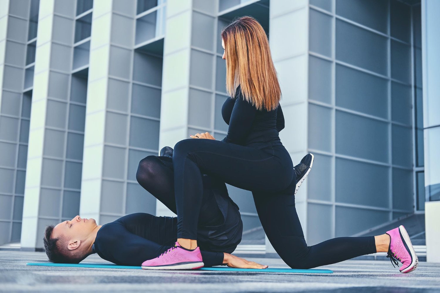 étirements homme et femme
